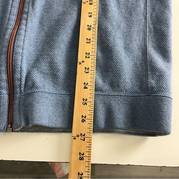 Tommy Bahama Reversible Full Zip Light Blue Neutral Sweater Jacket Sz XL - Picture 4 of 6